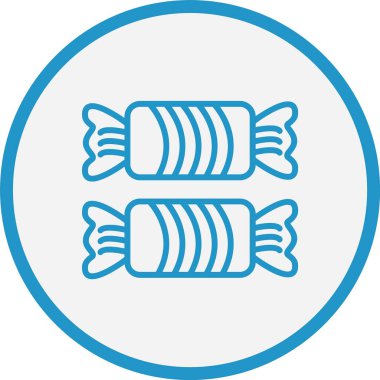 Şeker Çizgisi Mavi Çember