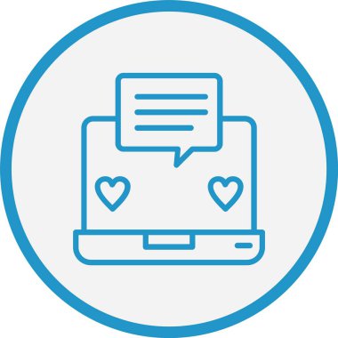 Geri bildirim Çizgisi Mavi Çember