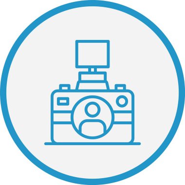 Flaş Çizgisi Mavi Çember