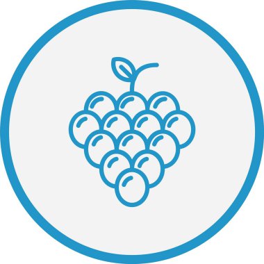 Üzüm Çizgisi Mavi Çember