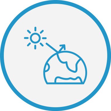 Sera Efekti Çizgisi Mavi Çember