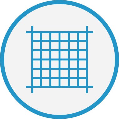 Izgara Çizgisi Mavi Çember