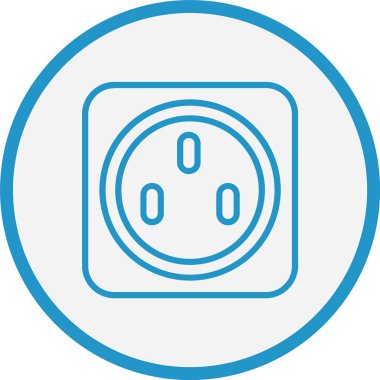 Soket Çizgisi Mavi Çember