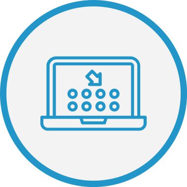 Braille Çizgisi Mavi Çember