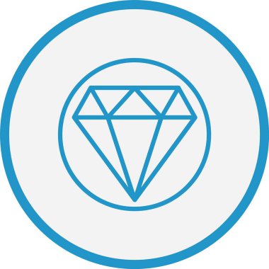 Elmas Çizgisi Mavi Çember