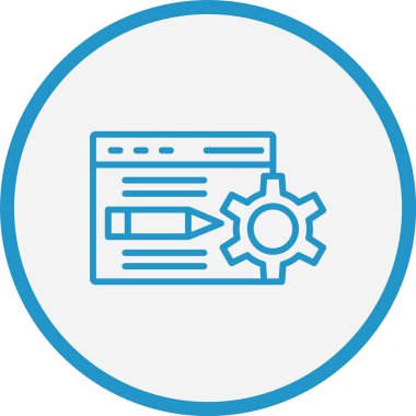 Öğrenme Çizgisi Mavi Çember