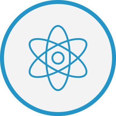 Atom Çizgisi Mavi Çember
