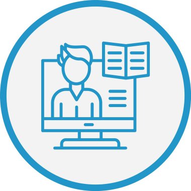 Öğrenme Çizgisi Mavi Çember