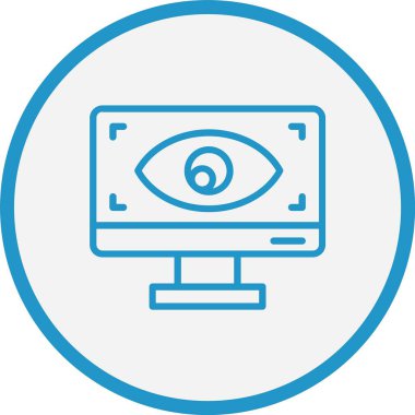 Göz Çizgisi Mavi Çember