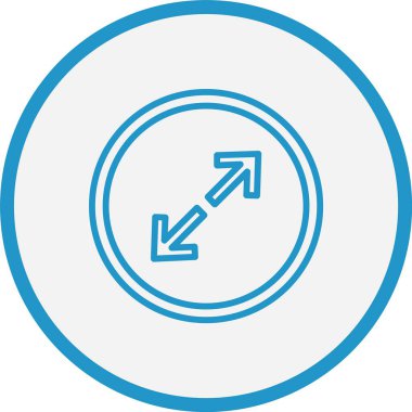 Ok Çizgisi Mavi Çemberi Büyüt