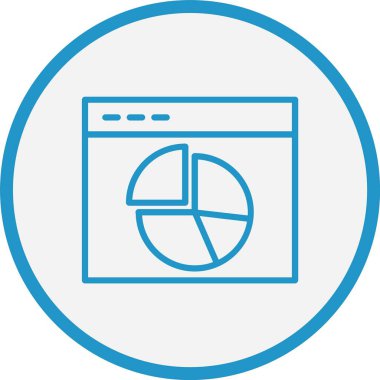 Analiz Çizgisi Mavi Çember