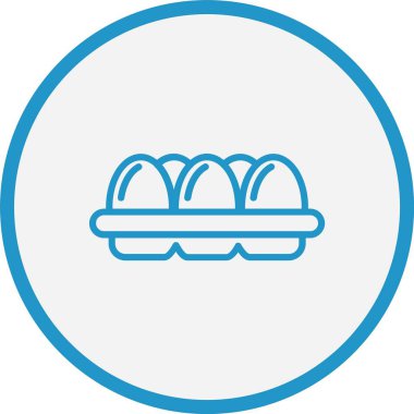 Yumurta Çizgisi Mavi Çember