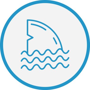 Fin Çizgisi Mavi Çember