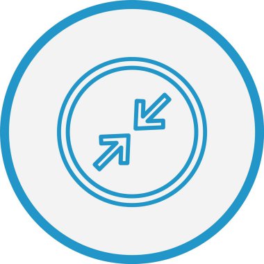 Ok Çizgisi Mavi Çemberi Büyüt