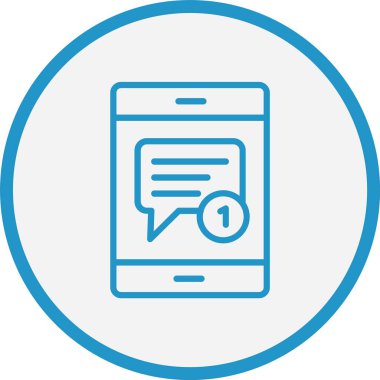 İleti Çizgisi Mavi Çember