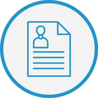 Portföy Çizgisi Mavi Çember