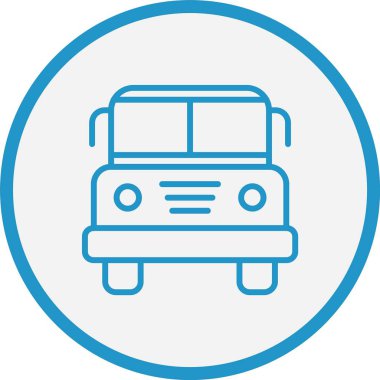 Okul Otobüs Hattı Mavi Çember