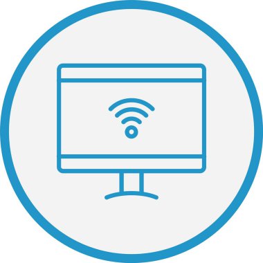 Akıllı TV Çizgisi Mavi Çember