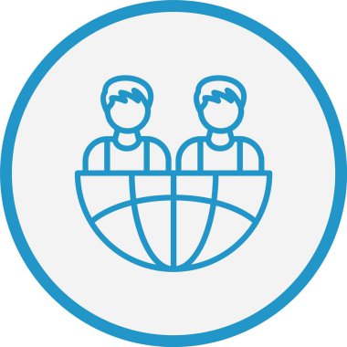 Takım Çizgisi Mavi Çember