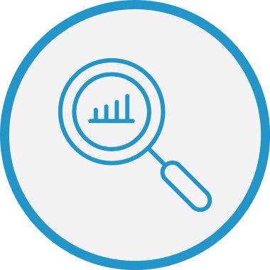 Analiz Çizgisi Mavi Çember