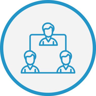 İlişki Çizgisi Mavi Çember