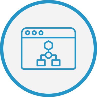 Algoritma Çizgisi Mavi Çember