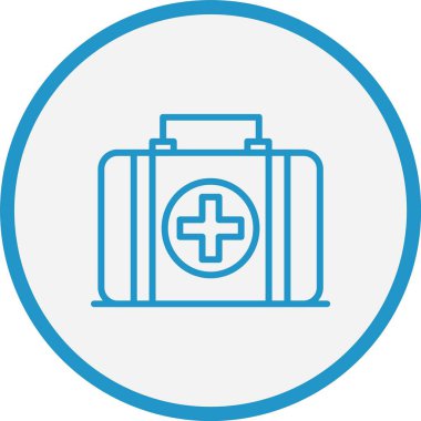 İlk Yardım Çantası Mavi Çember