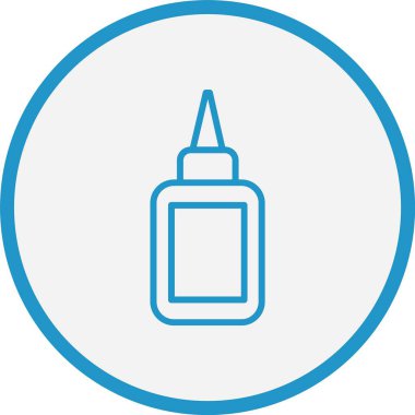 Yapıştırıcı Çizgisi Mavi Çember