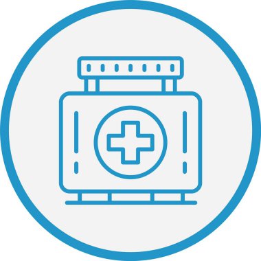 Tıbbi Kutu Hattı Mavi Çember