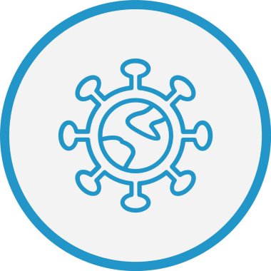 Salgın Çizgisi Mavi Çember