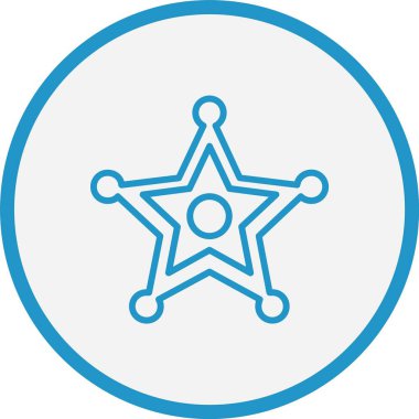 Şerif Rozet Hattı Mavi Çember