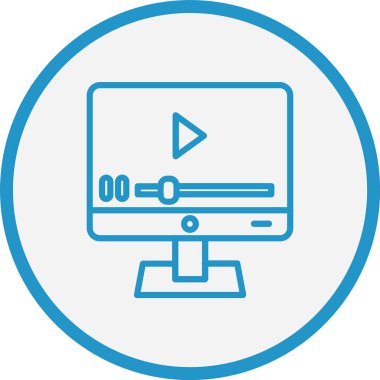 Vlog Satırı Mavi Çember