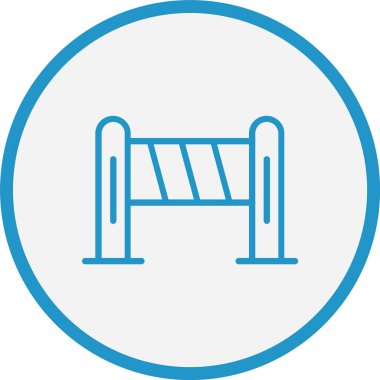 Bariyer Çizgisi Mavi Çember