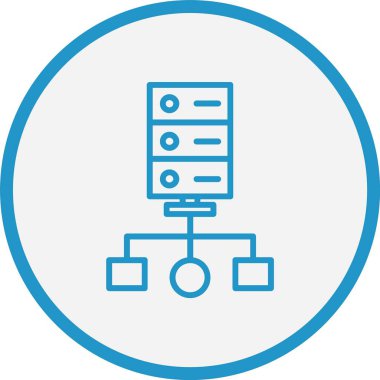 Küme Hesaplama Çizgisi Mavi Çember