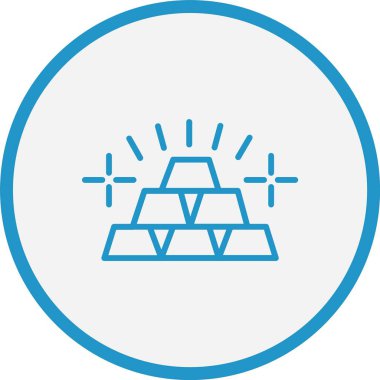 Altın Çizgili Mavi Çember