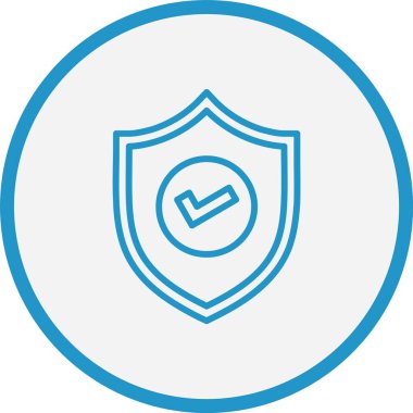 Kalkan Çizgisi Mavi Çember