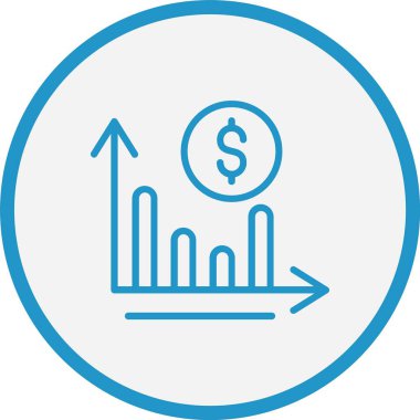 Çubuk Çizelgesi Mavi Çember