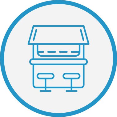 Plaj Çubuğu Mavi Çember