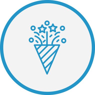 Konfeti Hattı Mavi Çember