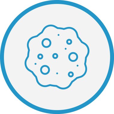 Kurabiye Çizgisi Mavi Çember