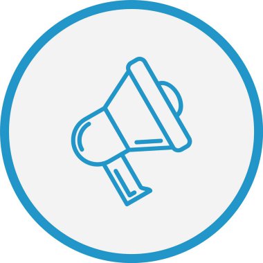 Megafon Hat Mavi Çember