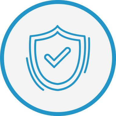 Kalkan Çizgisi Mavi Çember