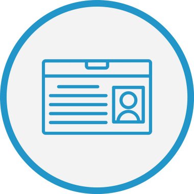 Öğrenci Kart Çizgisi Mavi Çember