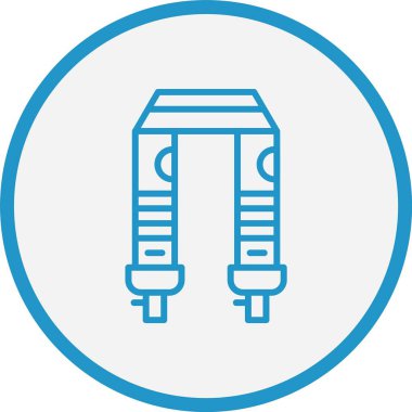 Kamera Kaydırma Çizgisi Mavi Çember