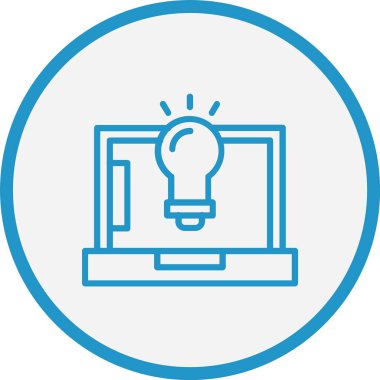 Fikir Çizgisi Mavi Çember