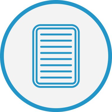 Not Çizgisi Mavi Çember