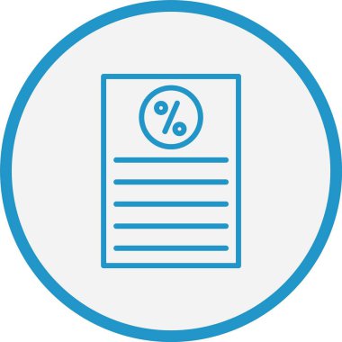 Yüzde Çizgisi Mavi Çember