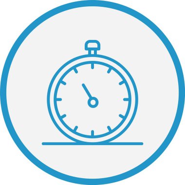 Zamanlayıcı Çizgisi Mavi Çember