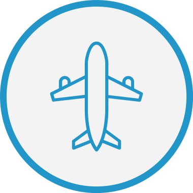 Uçak Hattı Mavi Çember