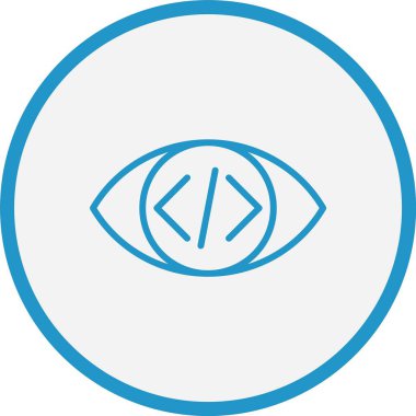 Göz Çizgisi Mavi Çember